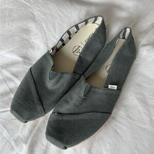 TOMS Women's Canvas Slip-On Shoes - Gray